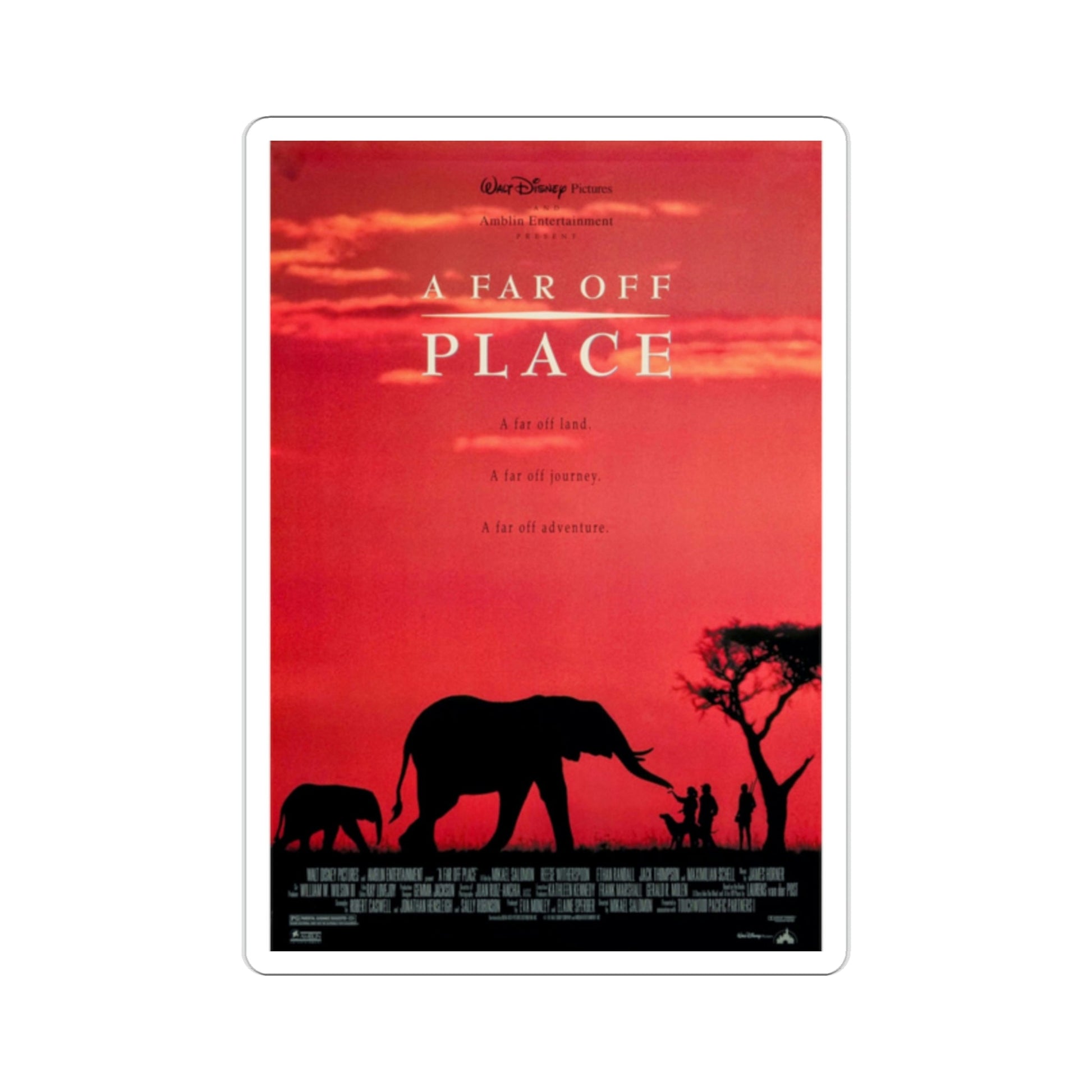 A Far Off Place 1993 Movie Poster STICKER Vinyl Die-Cut Decal-2 Inch-The Sticker Space