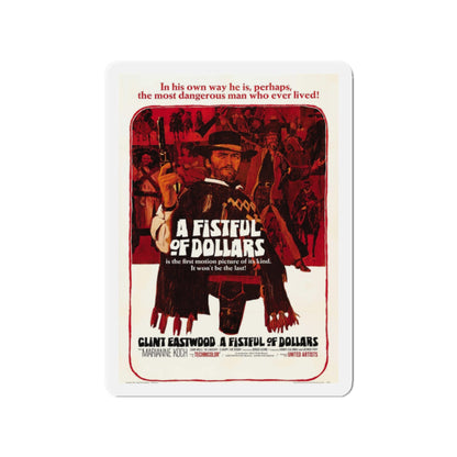 A FISTFUL OF DOLLARS 1964 Movie Poster - Die-Cut Magnet-2" x 2"-The Sticker Space