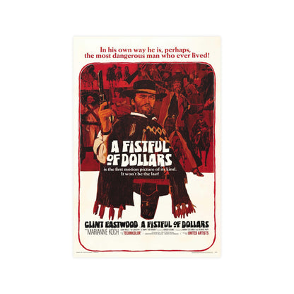 A FISTFUL OF DOLLARS 1964 - Paper Movie Poster-12″ x 18″ (Vertical)-The Sticker Space