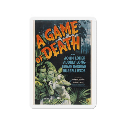 A GAME OF DEATH 1945 Movie Poster - Die-Cut Magnet-2" x 2"-The Sticker Space
