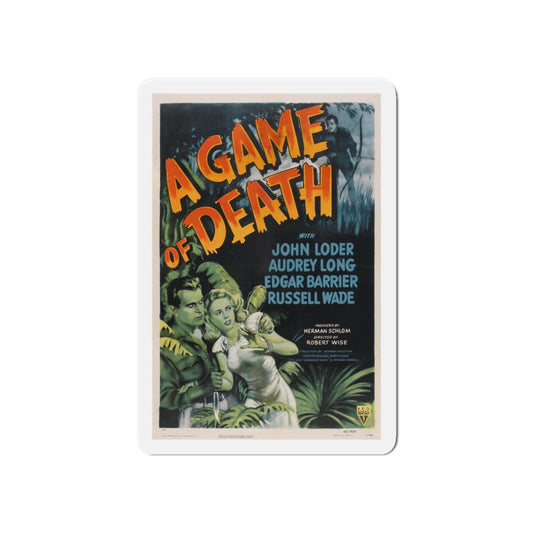 A GAME OF DEATH 1945 Movie Poster - Die-Cut Magnet-6 × 6"-The Sticker Space