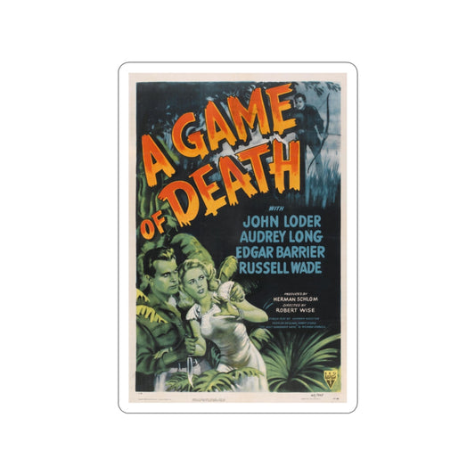 A GAME OF DEATH 1945 Movie Poster STICKER Vinyl Die-Cut Decal-2 Inch-The Sticker Space