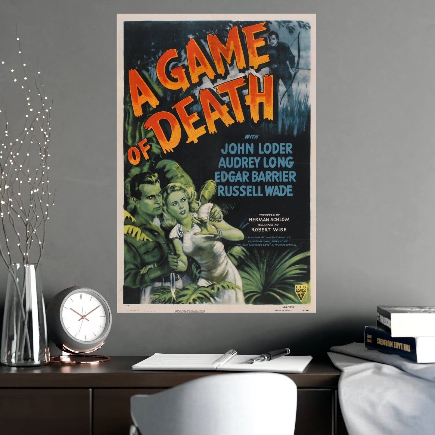 A GAME OF DEATH 1945 - Paper Movie Poster-The Sticker Space