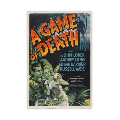 A GAME OF DEATH 1945 - Paper Movie Poster-20″ x 30″ (Vertical)-The Sticker Space