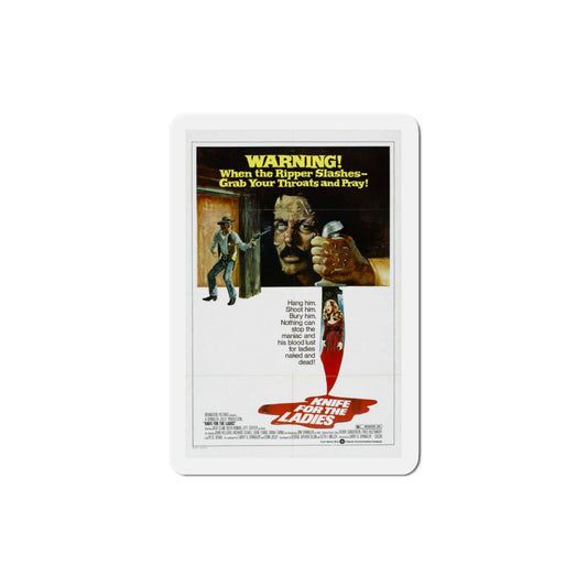 A Knife for the Ladies 1974 Movie Poster Die-Cut Magnet-3 Inch-The Sticker Space