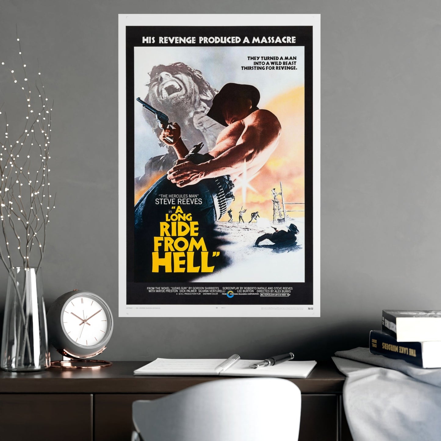 A LONG RIDE FROM HELL 1968 - Paper Movie Poster-The Sticker Space