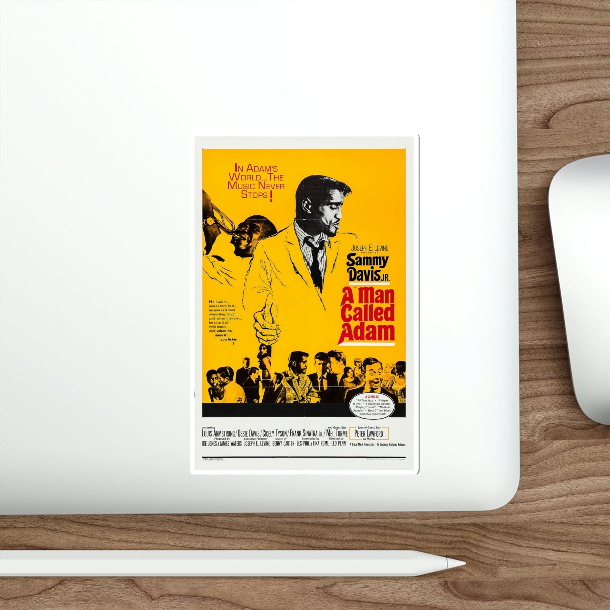 A Man Called Adam 1966 Movie Poster STICKER Vinyl Die-Cut Decal-The Sticker Space