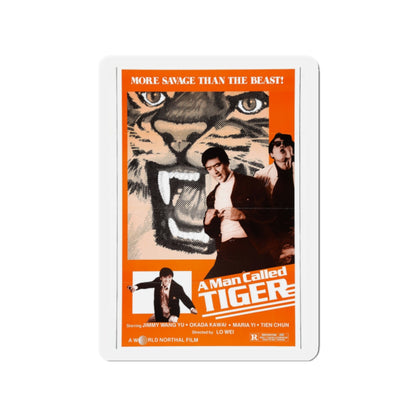 A MAN CALLED TIGER 1973 Movie Poster - Die-Cut Magnet-2" x 2"-The Sticker Space