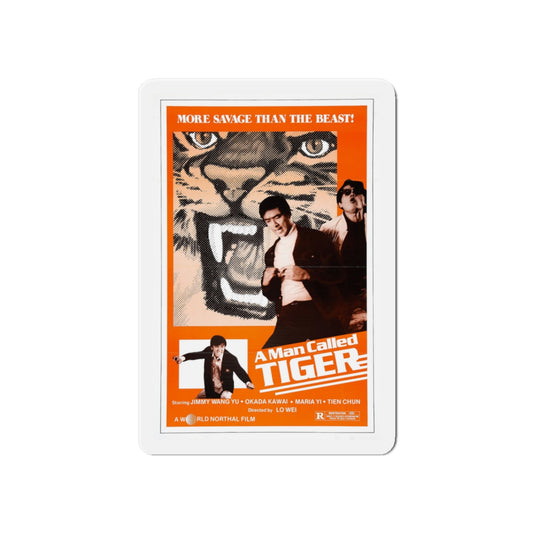 A MAN CALLED TIGER 1973 Movie Poster - Die-Cut Magnet-6 × 6"-The Sticker Space