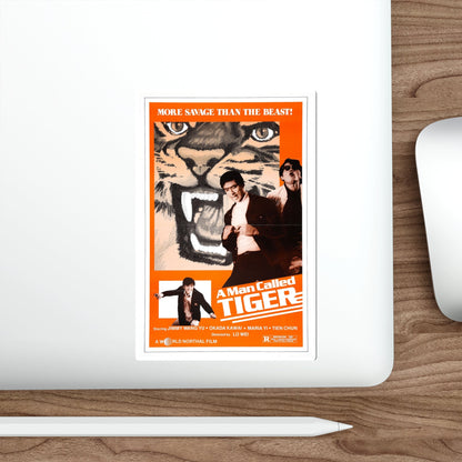 A MAN CALLED TIGER 1973 Movie Poster STICKER Vinyl Die-Cut Decal-The Sticker Space