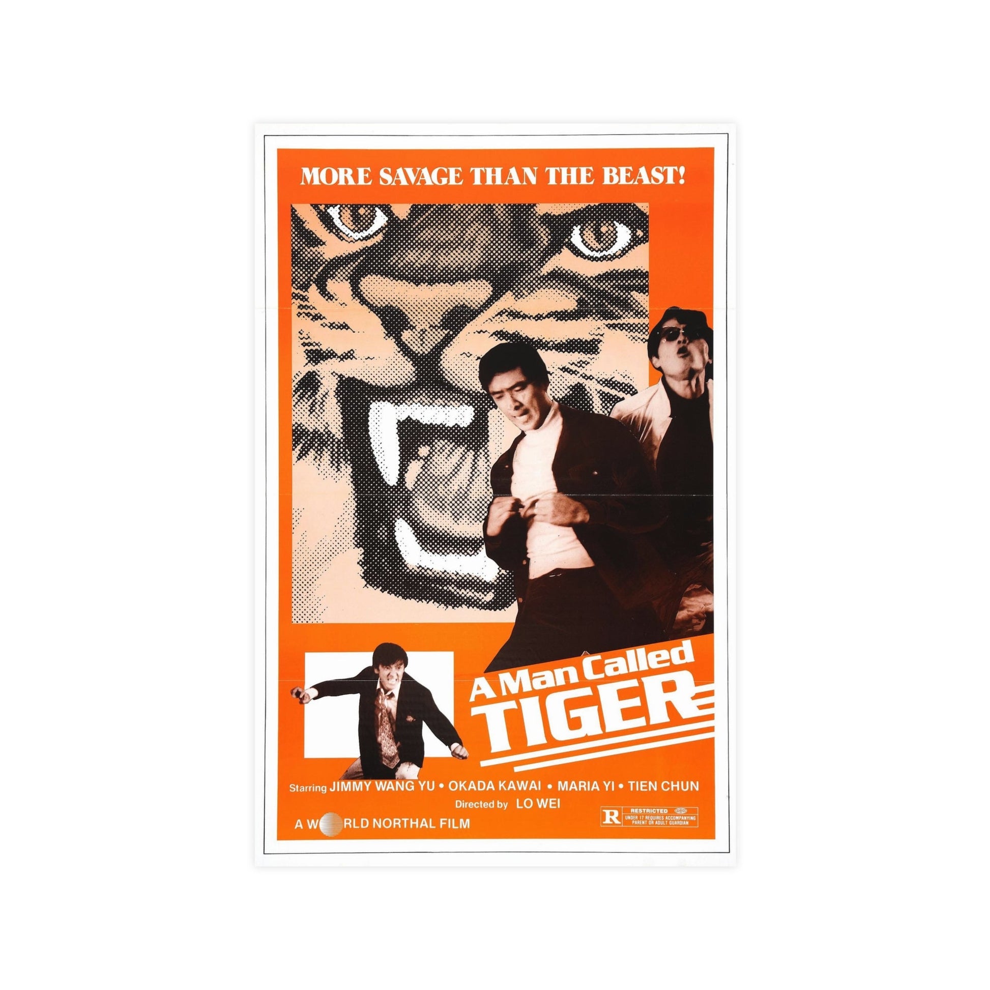 A MAN CALLED TIGER 1973 - Paper Movie Poster-11″ x 17″ (Vertical)-The Sticker Space
