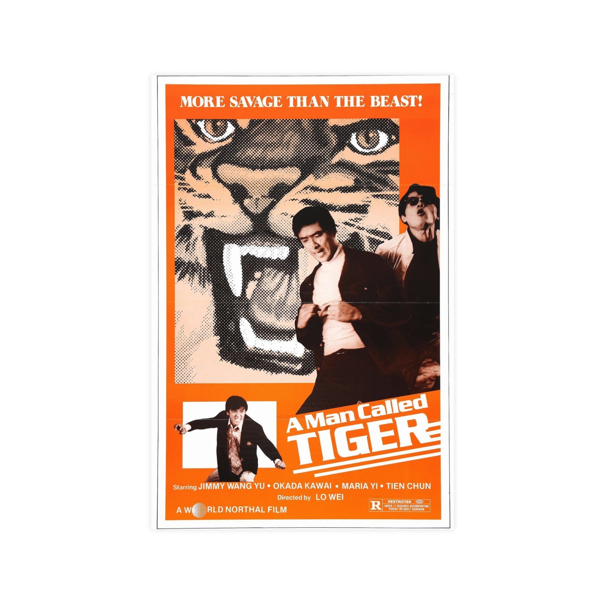 A MAN CALLED TIGER 1973 - Paper Movie Poster-12″ x 18″ (Vertical)-The Sticker Space