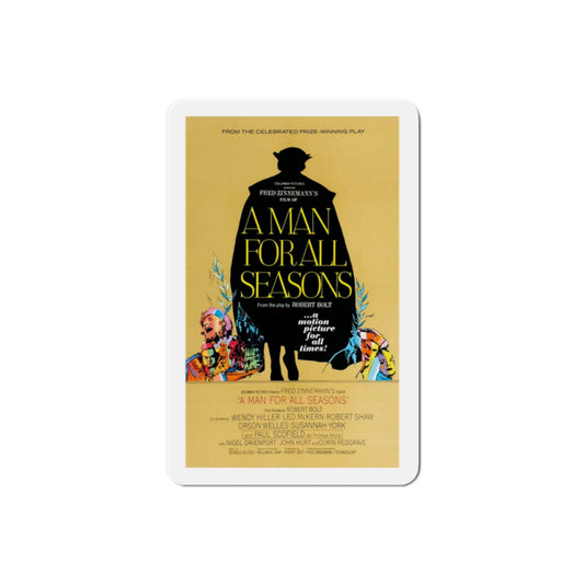 A Man for All Seasons 1966 Movie Poster Die-Cut Magnet-2 Inch-The Sticker Space