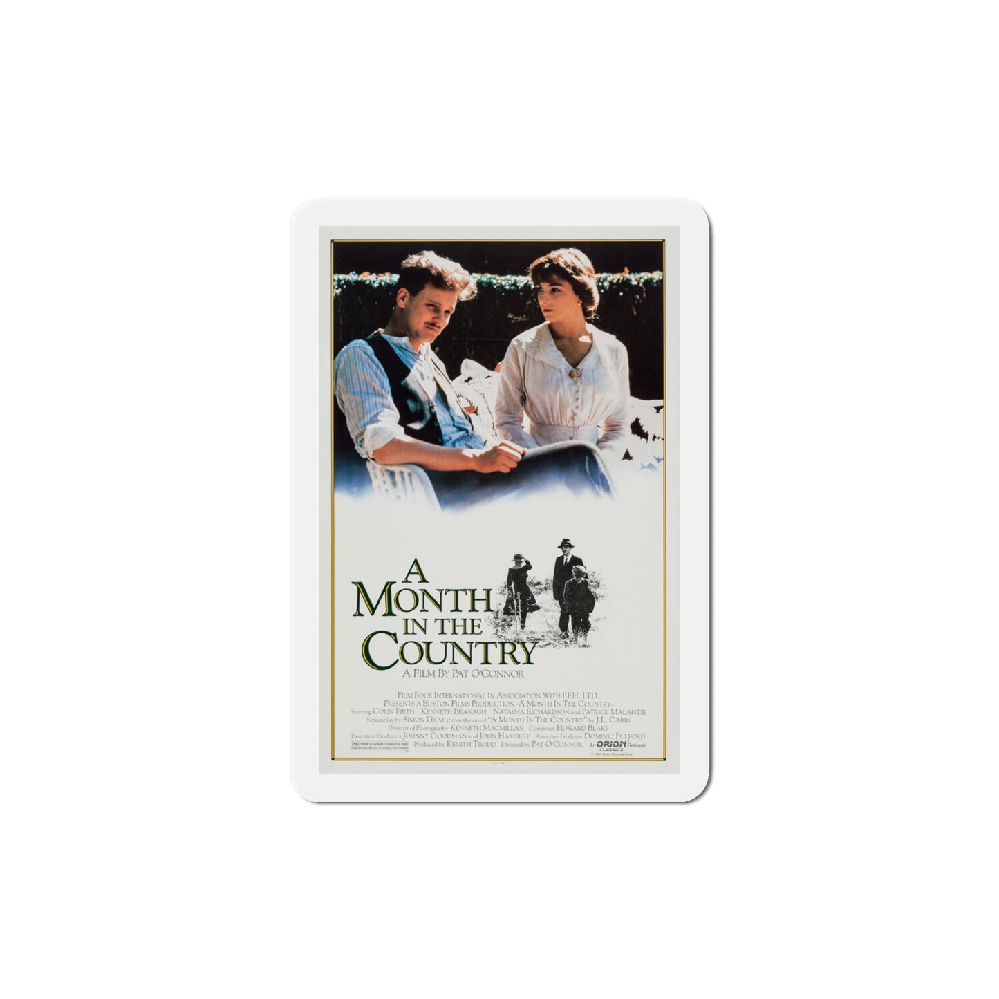 A Month in the Country 1988 Movie Poster Die-Cut Magnet-4" x 4"-The Sticker Space