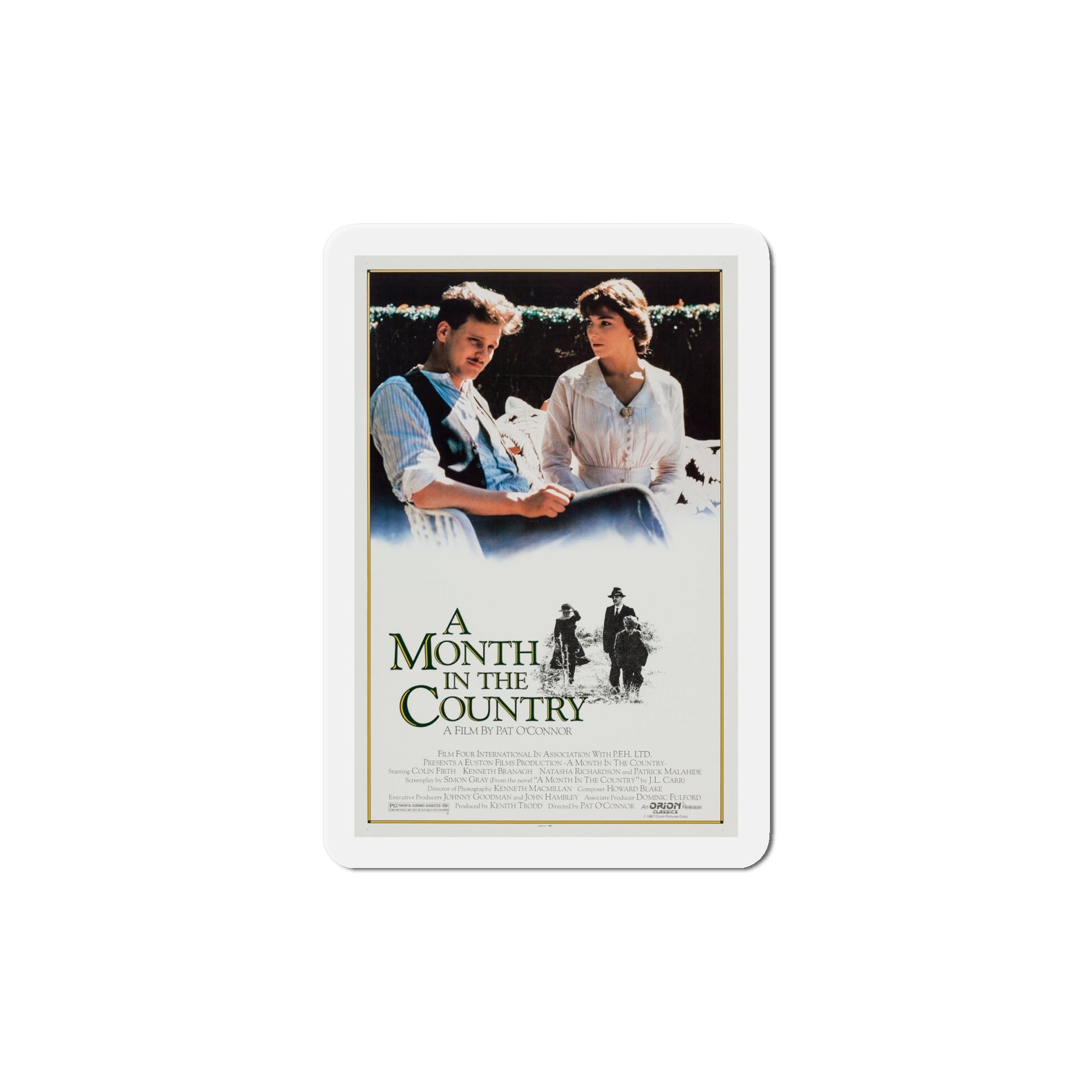 A Month in the Country 1988 Movie Poster Die-Cut Magnet-6 × 6"-The Sticker Space
