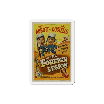 Abbott and Costello in the Foreign Legion 1950 Movie Poster Die-Cut Magnet-3 Inch-The Sticker Space