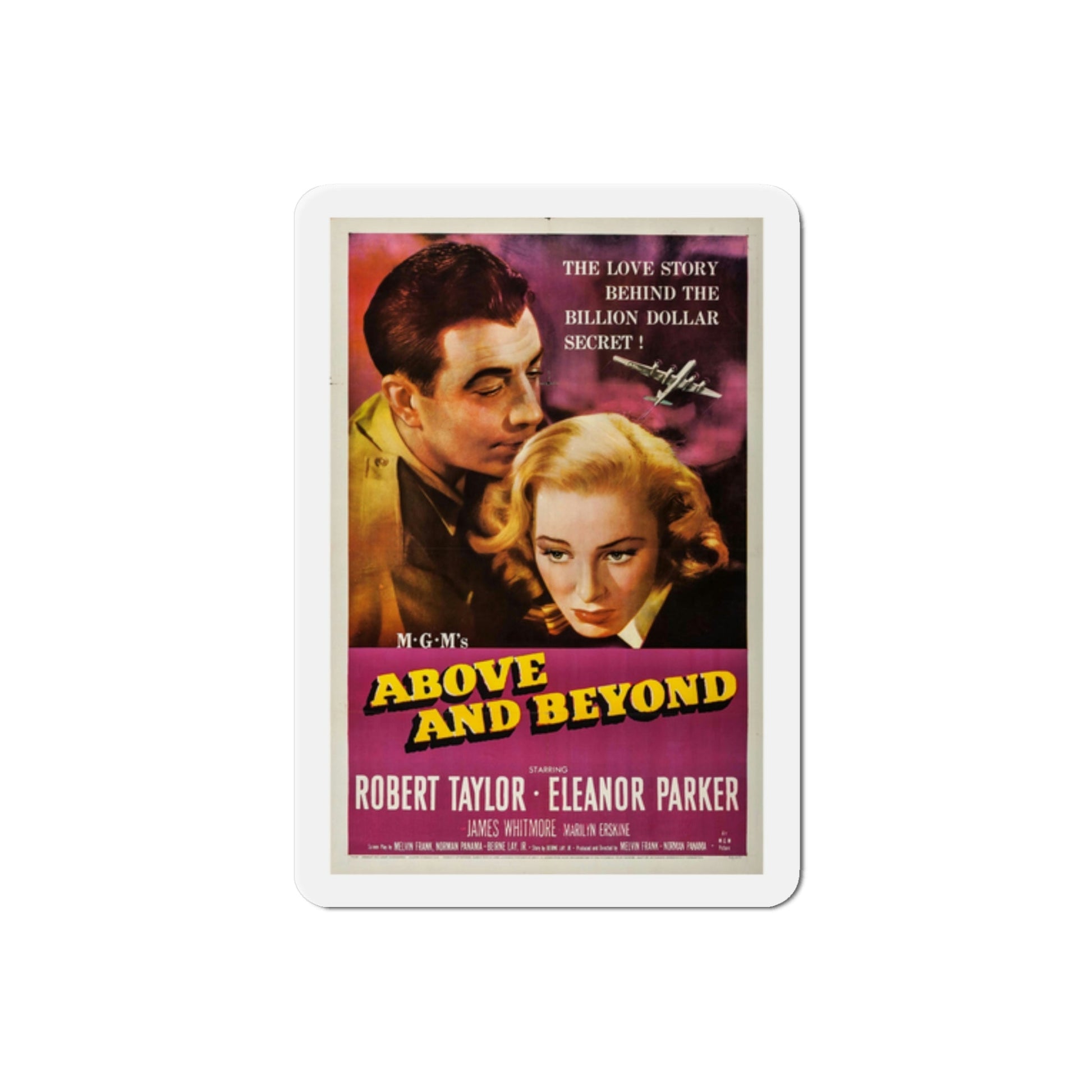 Above and Beyond 1952 Movie Poster Die-Cut Magnet-2 Inch-The Sticker Space