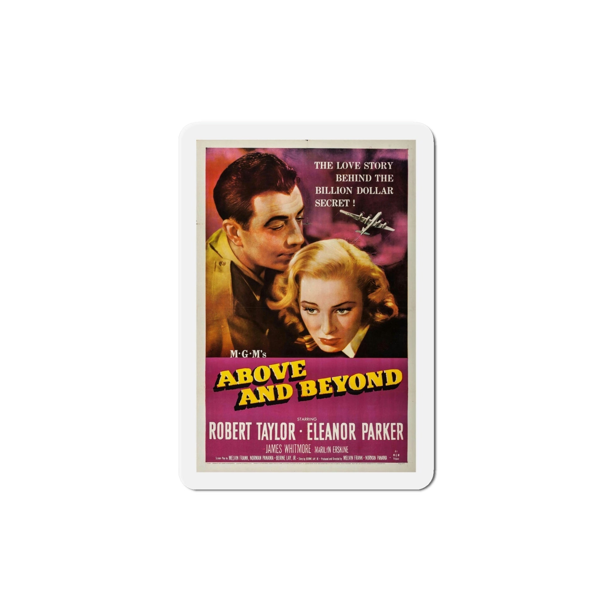 Above and Beyond 1952 Movie Poster Die-Cut Magnet-6 Inch-The Sticker Space