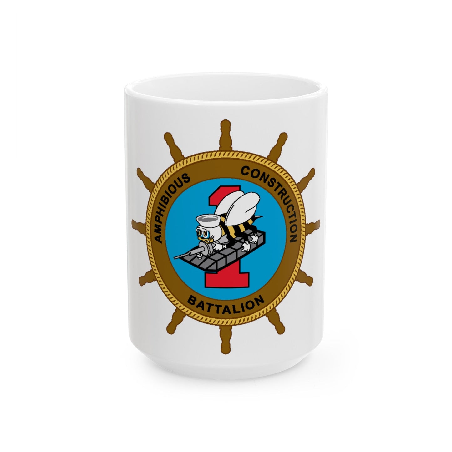 ACB 1 Seabee (U.S. Navy) White Coffee Mug-15oz-The Sticker Space