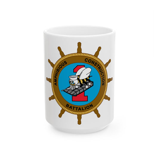 ACB 1 Seabee (U.S. Navy) White Coffee Mug