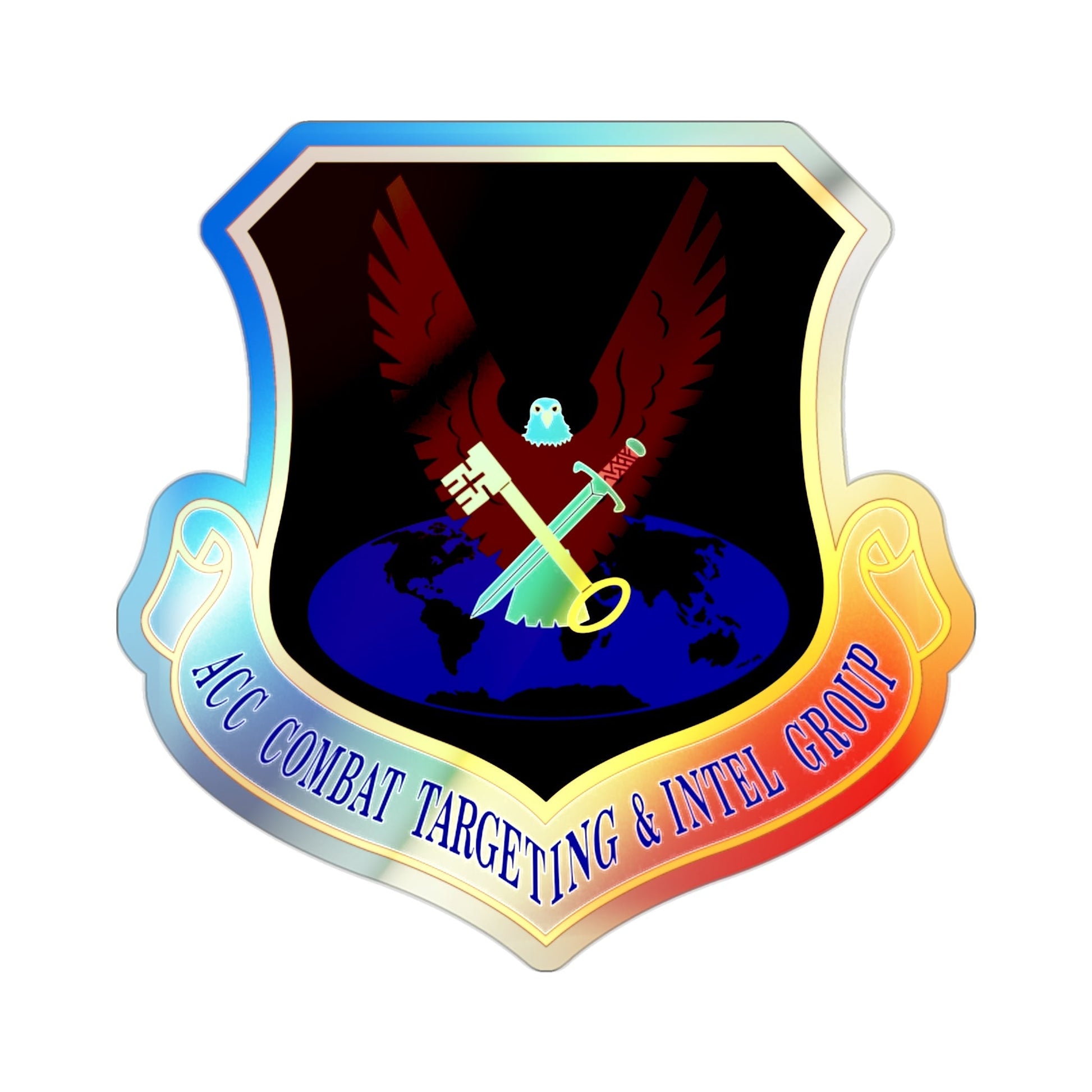 ACC Combat Targeting & Intelligence Group (U.S. Air Force) Holographic STICKER Die-Cut Vinyl Decal-2 Inch-The Sticker Space