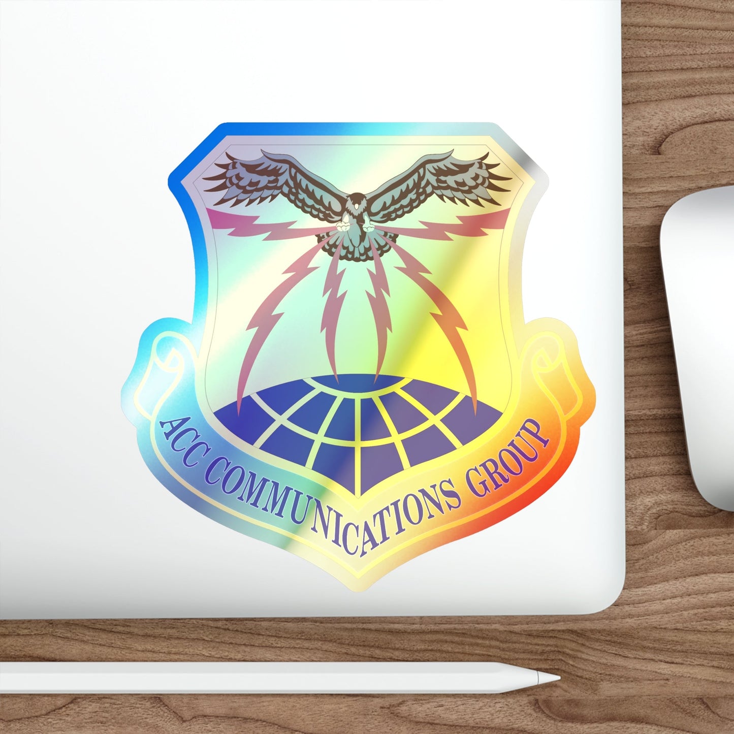 ACC Communications Group (U.S. Air Force) Holographic STICKER Die-Cut Vinyl Decal-The Sticker Space