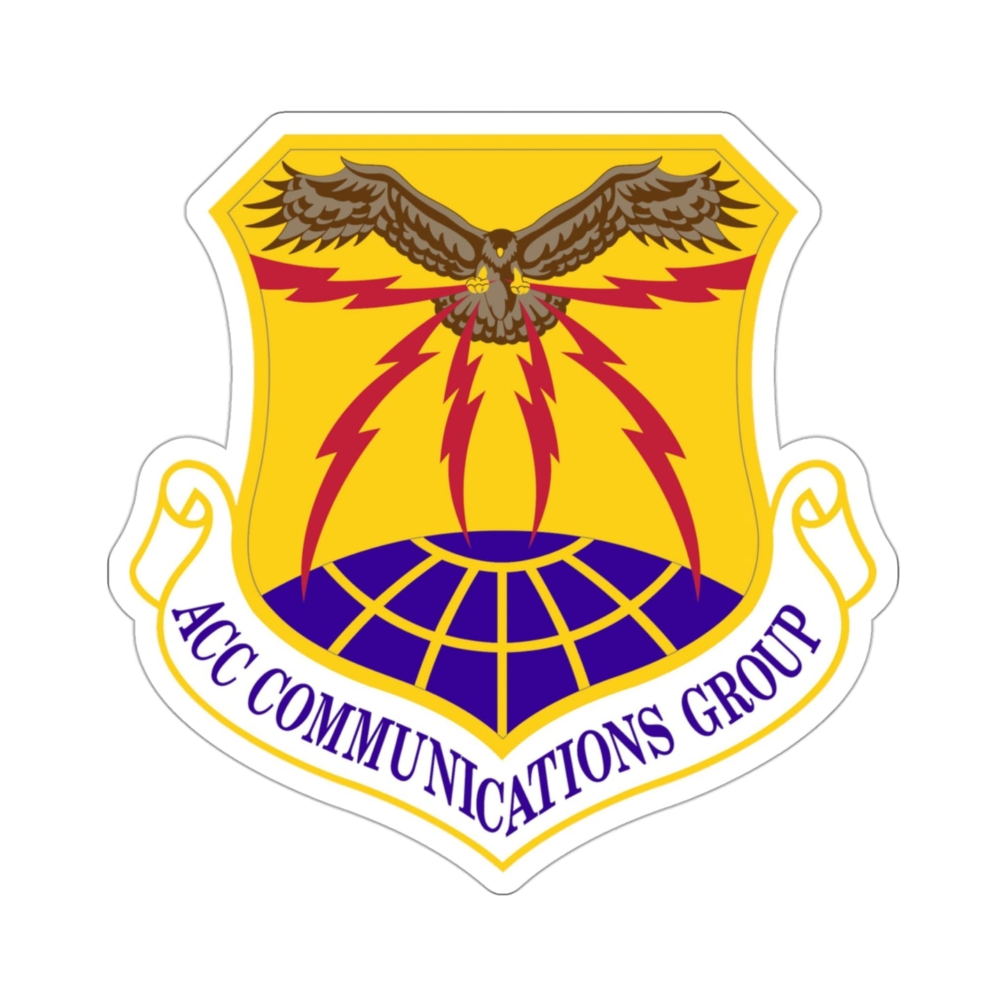 ACC Communications Group (U.S. Air Force) STICKER Vinyl Die-Cut Decal-3 Inch-The Sticker Space