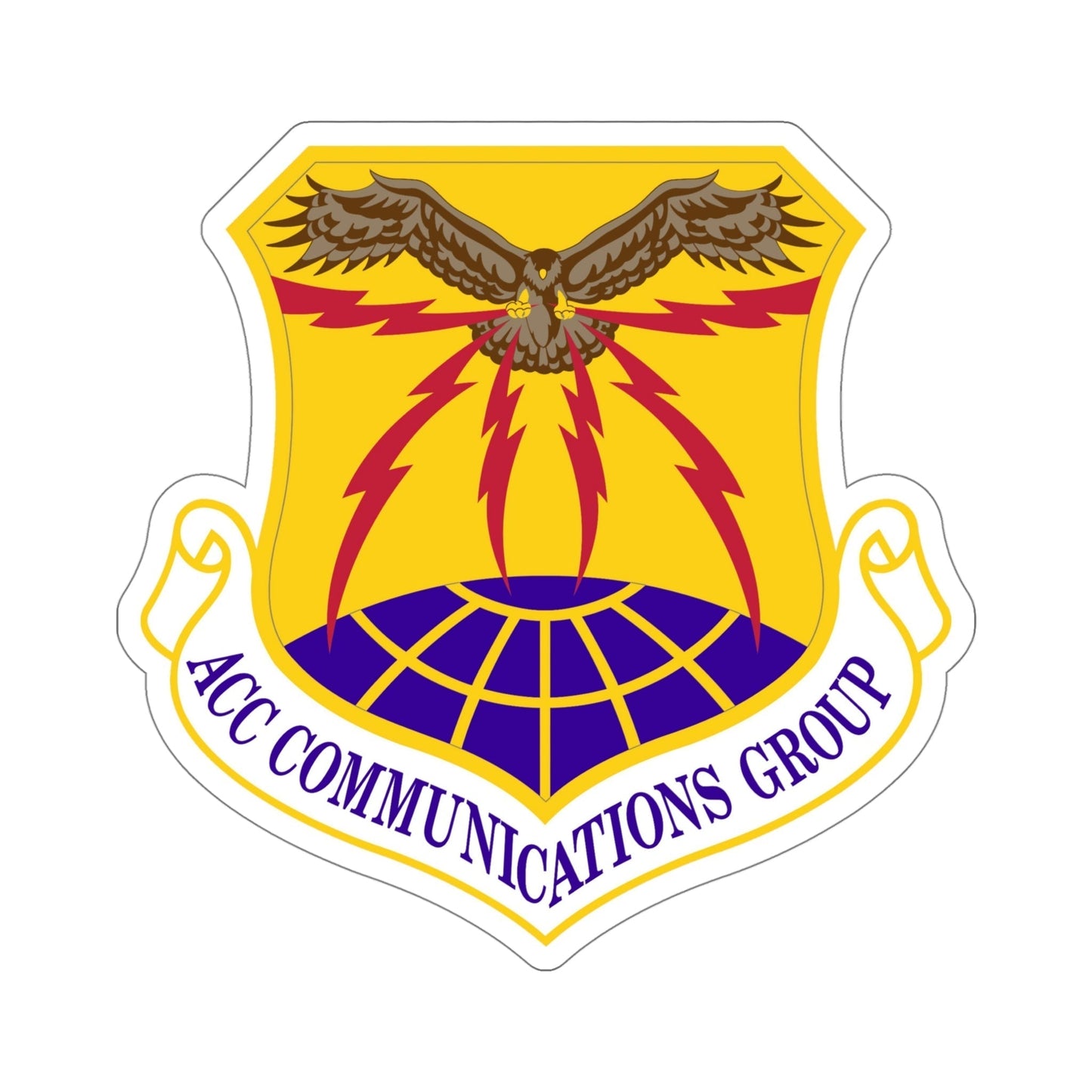 ACC Communications Group (U.S. Air Force) STICKER Vinyl Die-Cut Decal-5 Inch-The Sticker Space
