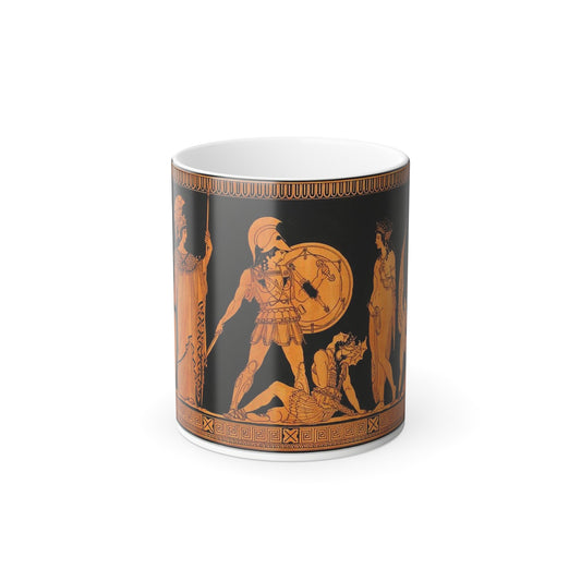 Achilles and Penthesella on the Plain of Troy, - Color Changing Mug 11oz-11oz-The Sticker Space