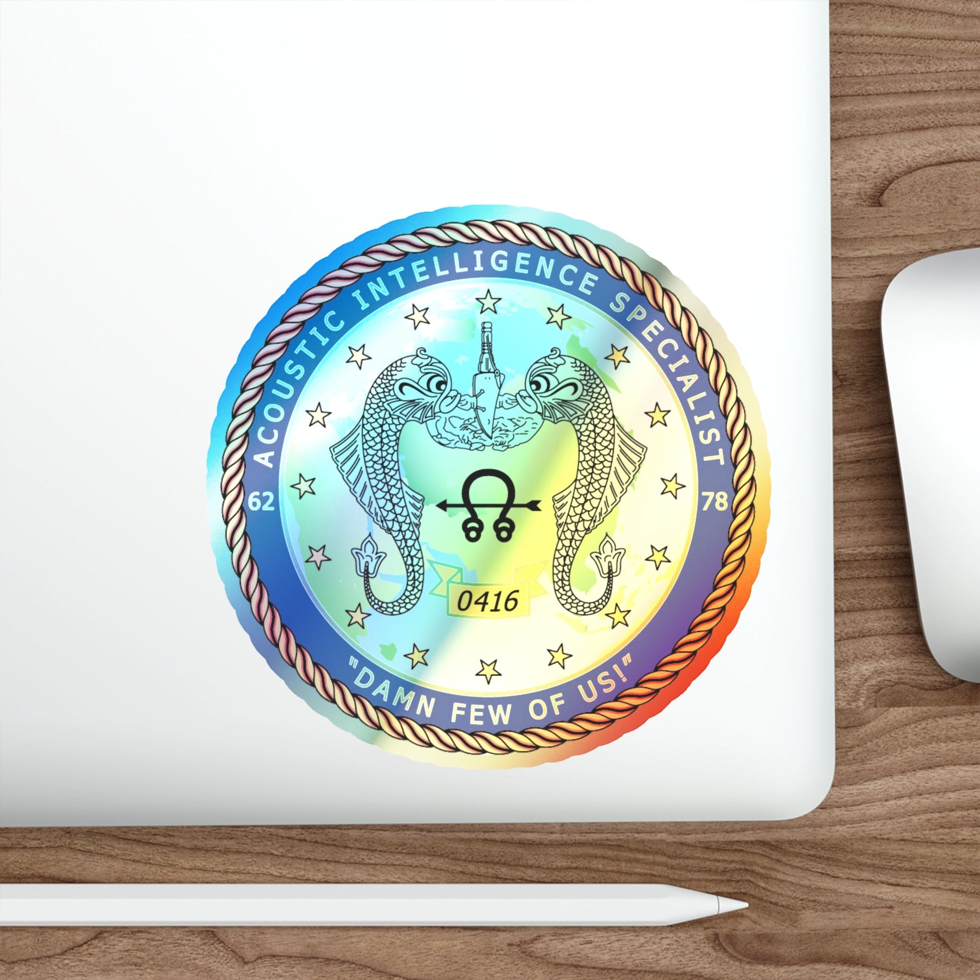 ACINT Specialist Acoustic Intelligence Specialist (U.S. Navy) Holographic STICKER Die-Cut Vinyl Decal-The Sticker Space