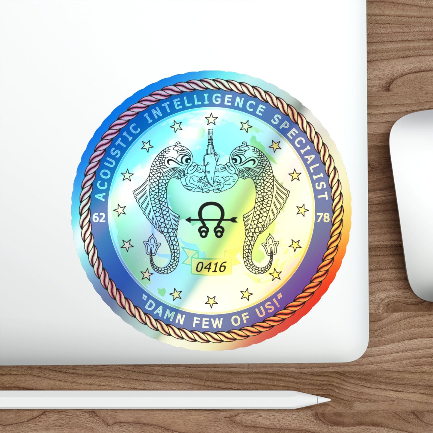ACINT Specialist Acoustic Intelligence Specialist (U.S. Navy) Holographic STICKER Die-Cut Vinyl Decal-The Sticker Space