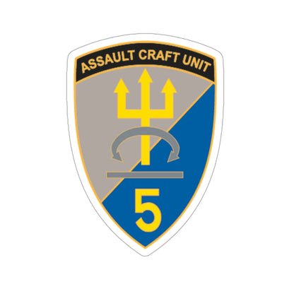 ACU 5 Assault Craft Unit Five (U.S. Navy) STICKER Vinyl Die-Cut Decal-3 Inch-The Sticker Space