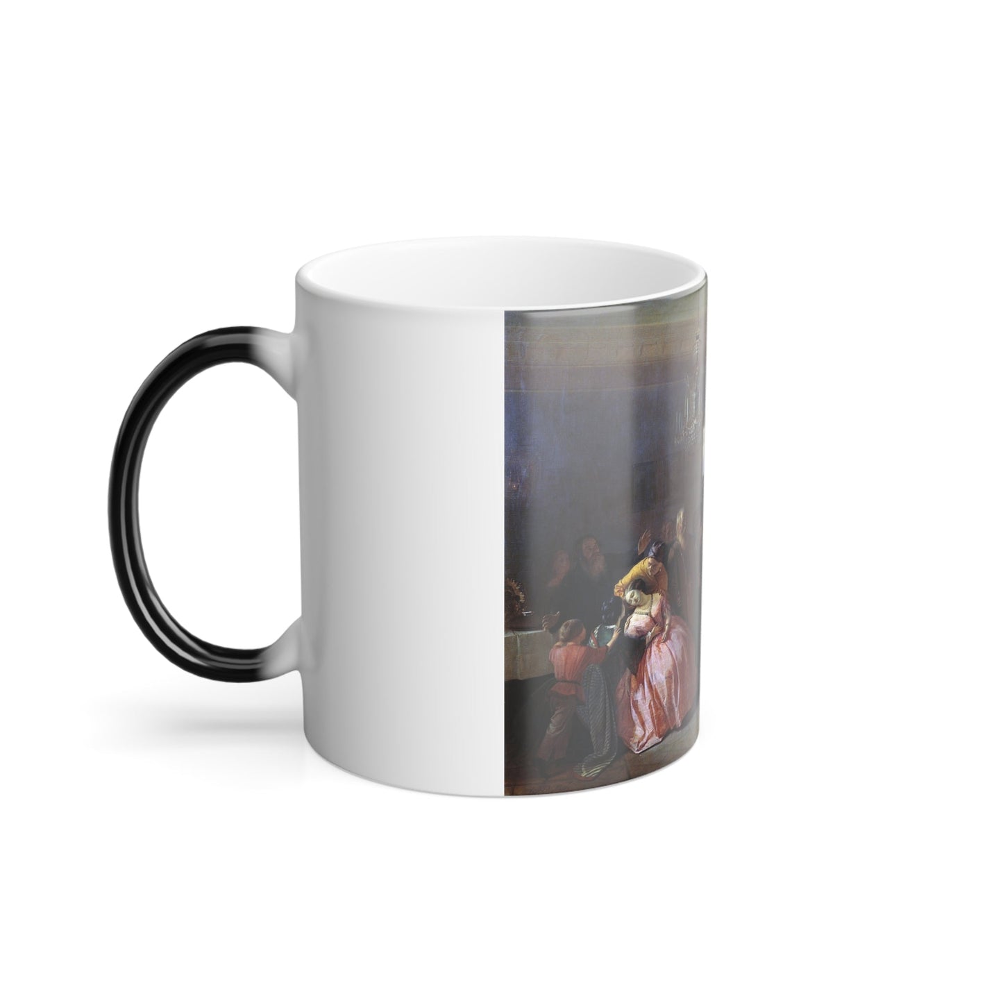 Adrian Markovich Volkov (1827-1873) The Interrupted Betrothal - Color Changing Mug 11oz-11oz-The Sticker Space