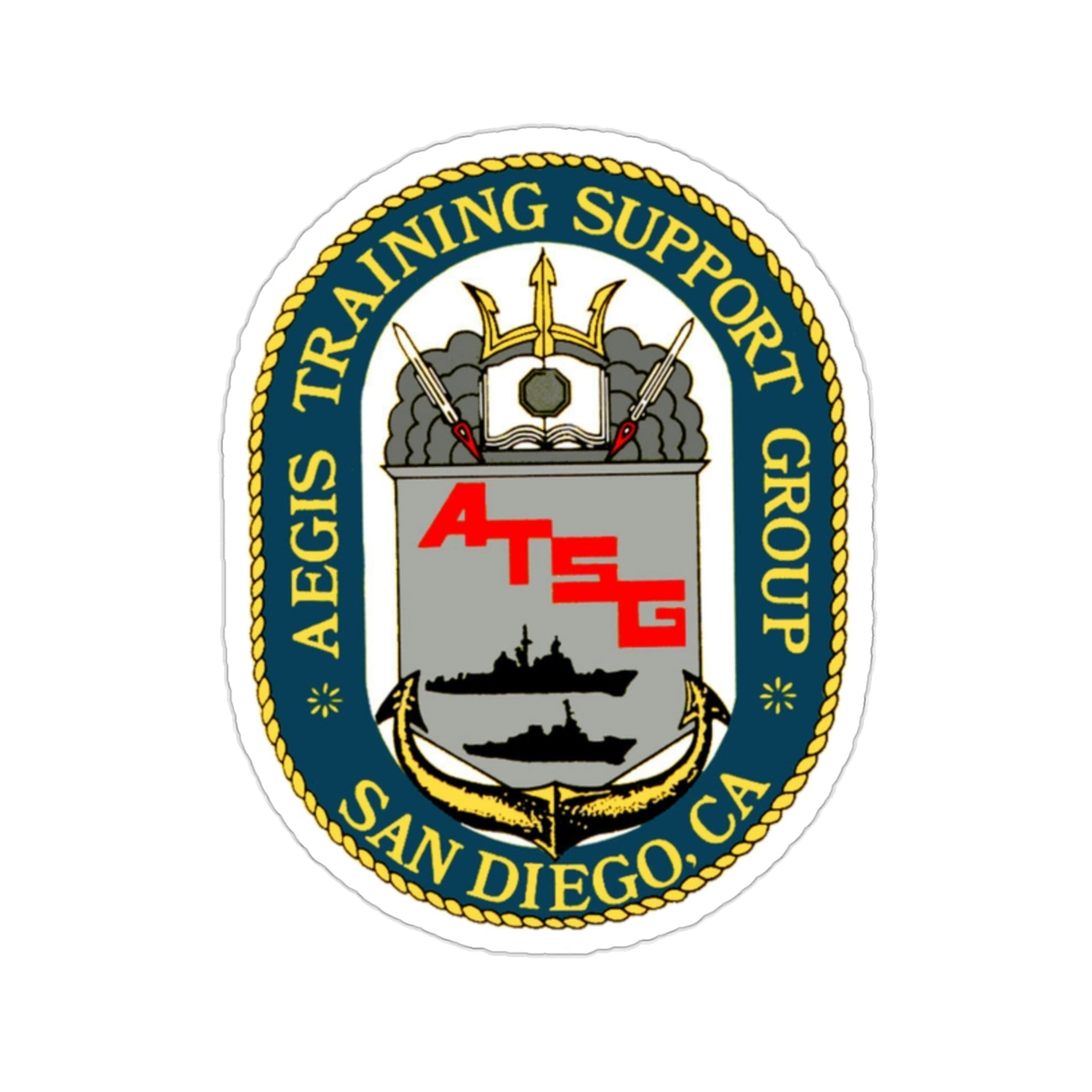 AEGIS Training Support Grp San Diego (U.S. Navy) STICKER Vinyl Die-Cut Decal-2 Inch-The Sticker Space