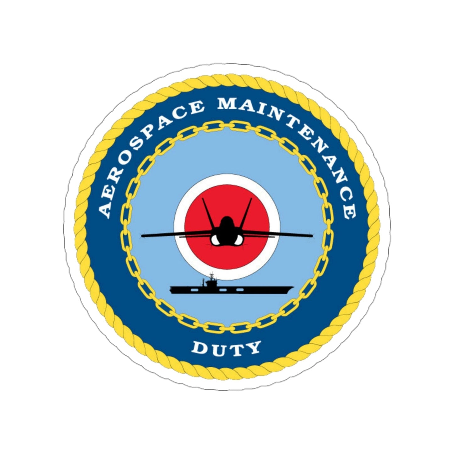 Aerospace Maintenance Duty (U.S. Navy) STICKER Vinyl Die-Cut Decal-3 Inch-The Sticker Space