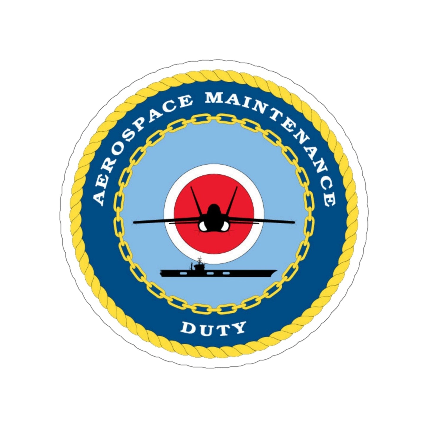 Aerospace Maintenance Duty (U.S. Navy) STICKER Vinyl Die-Cut Decal-4 Inch-The Sticker Space