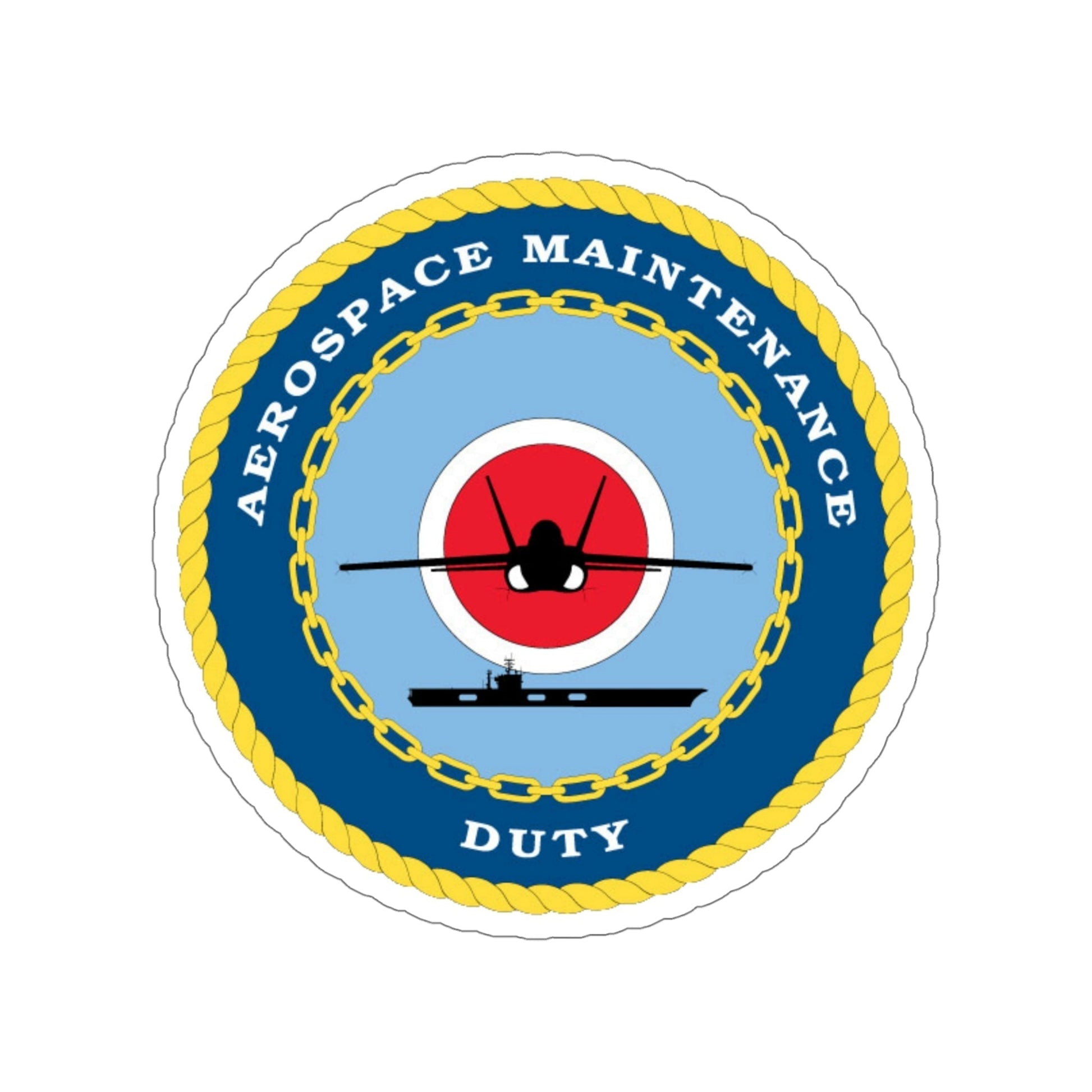 Aerospace Maintenance Duty (U.S. Navy) STICKER Vinyl Die-Cut Decal-5 Inch-The Sticker Space
