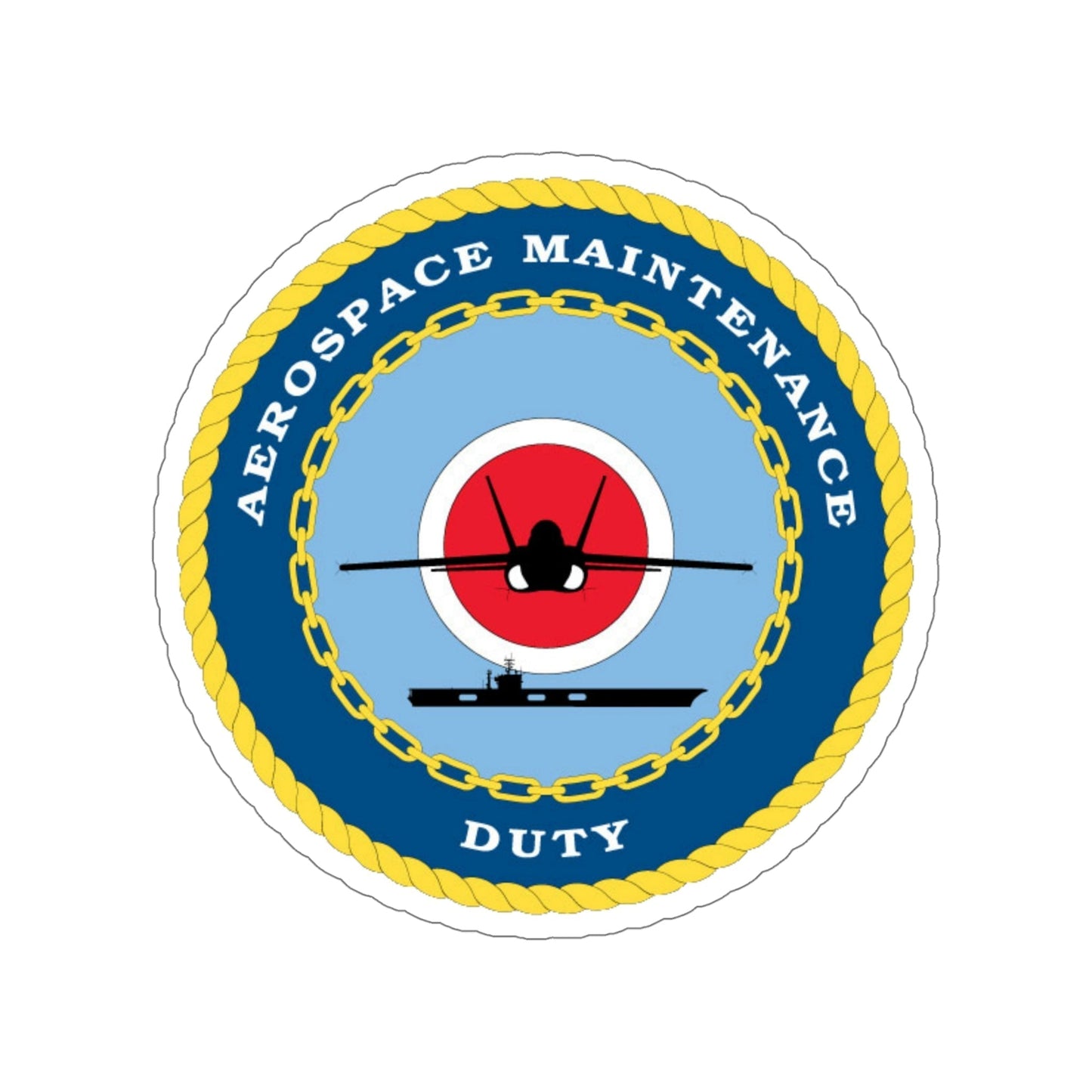 Aerospace Maintenance Duty (U.S. Navy) STICKER Vinyl Die-Cut Decal-6 Inch-The Sticker Space