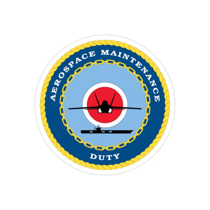 Aerospace Maintenance Duty (U.S. Navy) Transparent STICKER Die-Cut Vinyl Decal-2 Inch-The Sticker Space