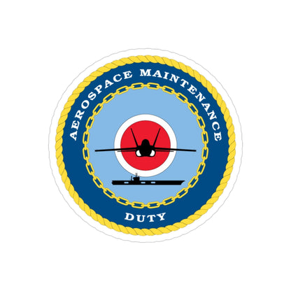 Aerospace Maintenance Duty (U.S. Navy) Transparent STICKER Die-Cut Vinyl Decal-3 Inch-The Sticker Space