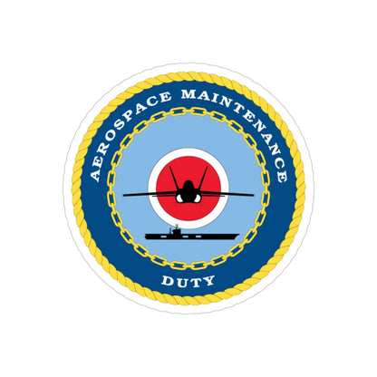 Aerospace Maintenance Duty (U.S. Navy) Transparent STICKER Die-Cut Vinyl Decal-4 Inch-The Sticker Space