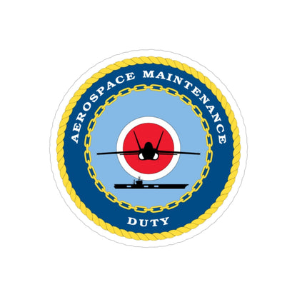 Aerospace Maintenance Duty (U.S. Navy) Transparent STICKER Die-Cut Vinyl Decal-6 Inch-The Sticker Space