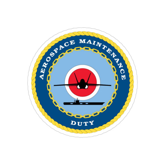 Aerospace Maintenance Duty (U.S. Navy) Transparent STICKER Die-Cut Vinyl Decal-6 Inch-The Sticker Space