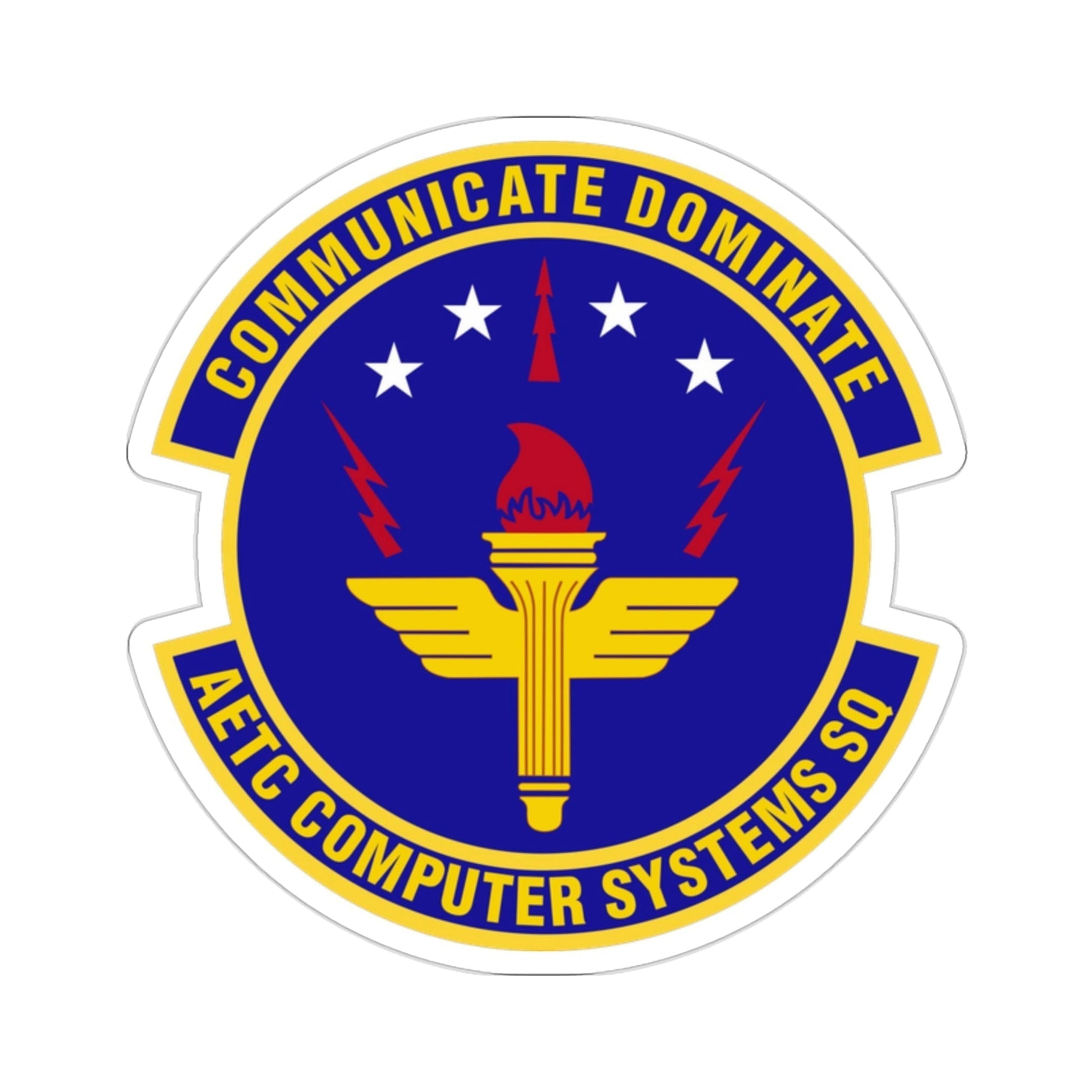 AETC Computer Systems Squadron (U.S. Air Force) STICKER Vinyl Die-Cut Decal-2 Inch-The Sticker Space