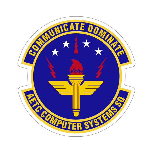 AETC Computer Systems Squadron (U.S. Air Force) STICKER Vinyl Die-Cut Decal-6 Inch-The Sticker Space