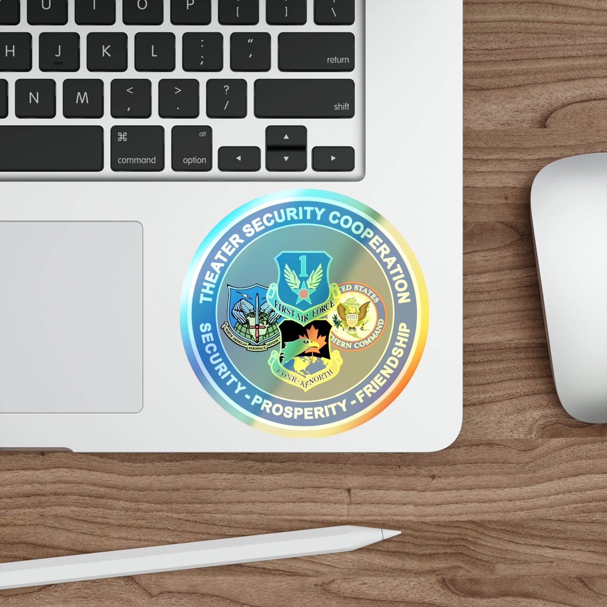 AF North TSC Theater Security Cooperation (U.S. Air Force) Holographic STICKER Die-Cut Vinyl Decal-The Sticker Space