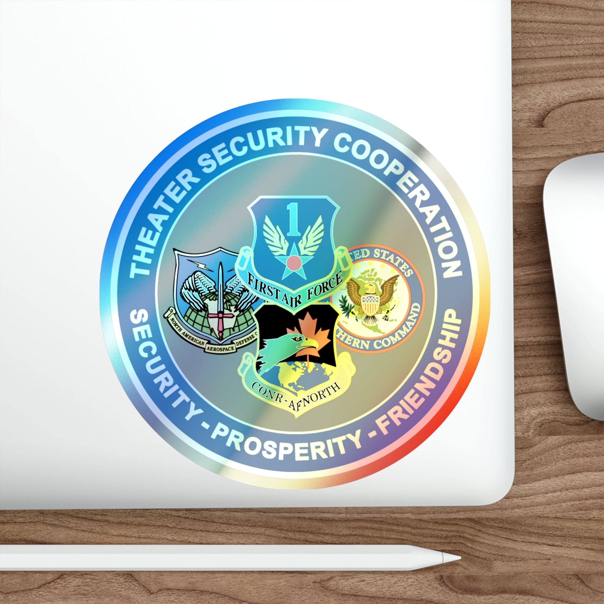 AF North TSC Theater Security Cooperation (U.S. Air Force) Holographic STICKER Die-Cut Vinyl Decal-The Sticker Space
