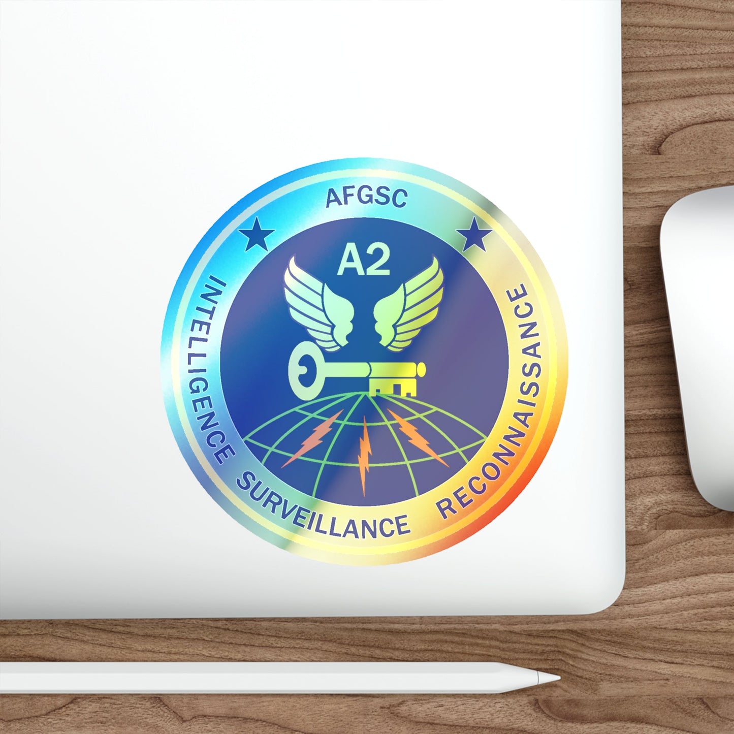 AFGSC A2 (U.S. Air Force) Holographic STICKER Die-Cut Vinyl Decal-The Sticker Space