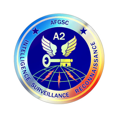 AFGSC A2 (U.S. Air Force) Holographic STICKER Die-Cut Vinyl Decal-5 Inch-The Sticker Space