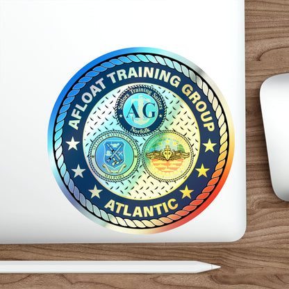 Afloat Training Group Atlantic (U.S. Navy) Holographic STICKER Die-Cut Vinyl Decal-The Sticker Space